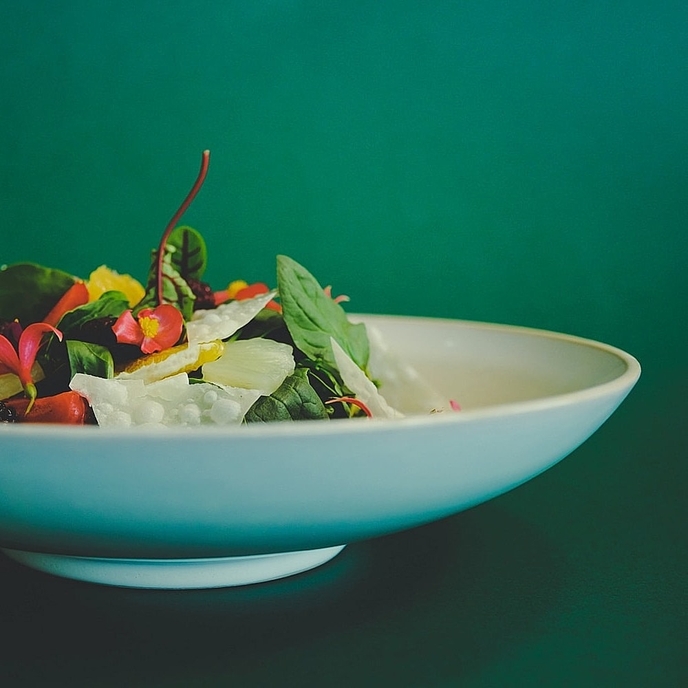 Freshly cut orange showcasing vibrant interior.